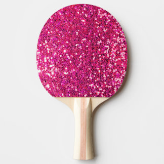 Raquette De Ping Pong Parties scintillantes roses