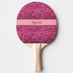 Raquette De Ping Pong Parties scintillantes roses scintillantes
