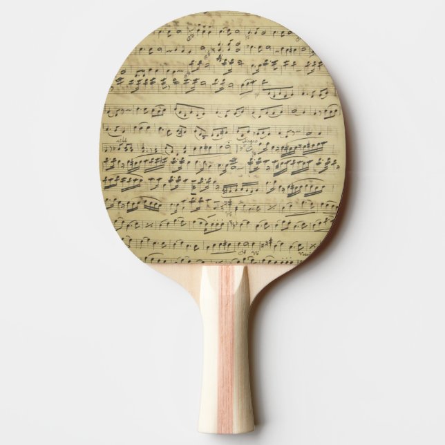 Raquette De Ping Pong Partition de musique ancienne (Dos)
