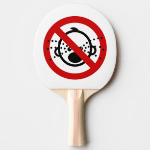 Raquette De Ping Pong PAS de Bébés qui Pleurent ⚠ Panneau de l'aéroport
