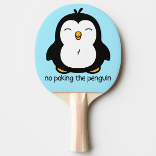 Raquette De Ping Pong Pas De Poing Sur Le Pingouin