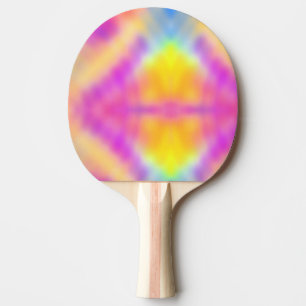 Raquette De Ping Pong Pastel Iridescente Coloré Design dégradé