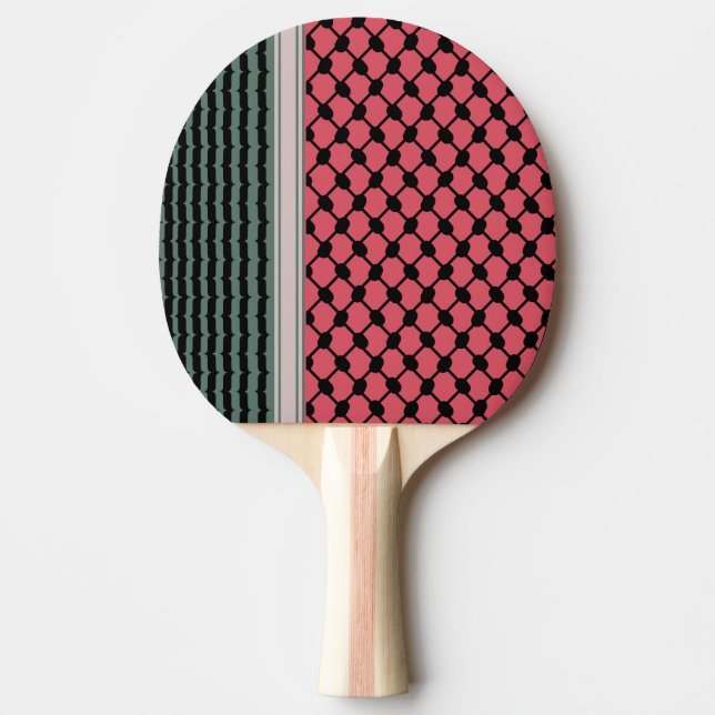 Raquette De Ping Pong Pastèque palestinienne Hatta Keffiyeh Kufiya Folk (Devant)