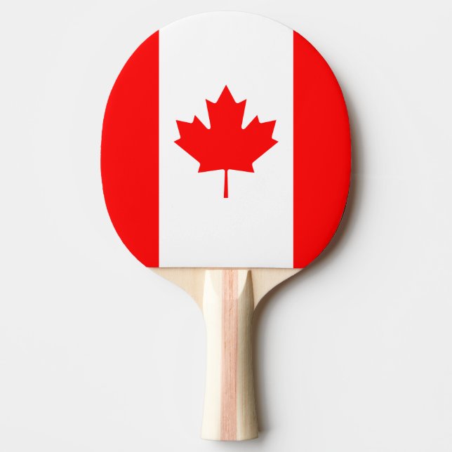 Raquette De Ping Pong Patriotic National Flag of Canada (Devant)