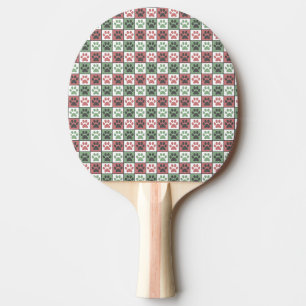 Raquette De Ping Pong Patters de Red and Green