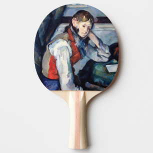 Raquette De Ping Pong Paul Cézanne - Garçon au gilet rouge