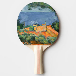 Raquette De Ping Pong Paul Cezanne - L'Estaque aux toits rouges
