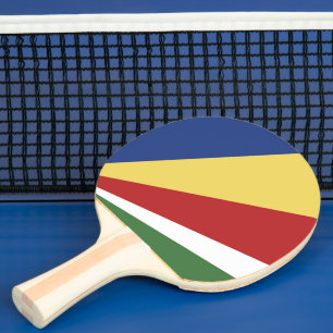 Raquette De Ping Pong pavillon des Seychelles