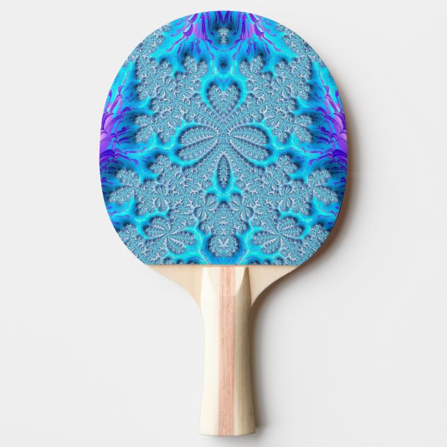 Raquette De Ping Pong PAYS DES FÉES ~ Fractale Originale ~   (Devant)