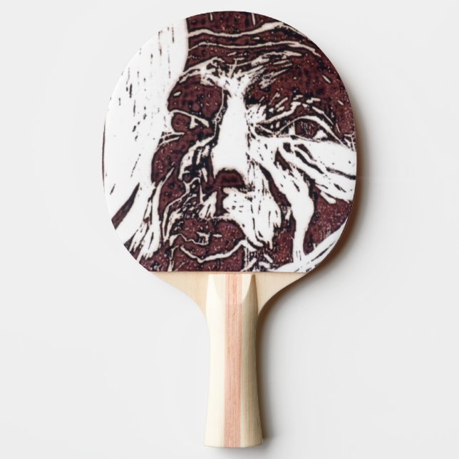 Raquette De Ping Pong "Paysage lunaire" Ping Pong Paddle (Dos)