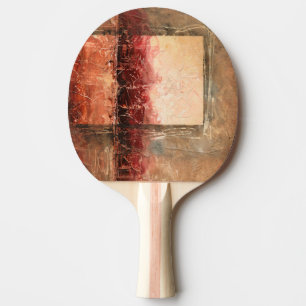 Raquette De Ping Pong Paysage rouge Abstrait