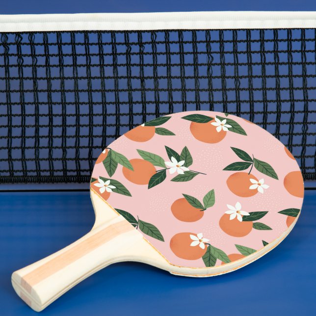 Raquette De Ping Pong Peach Orange Juice Motif (Insitu)