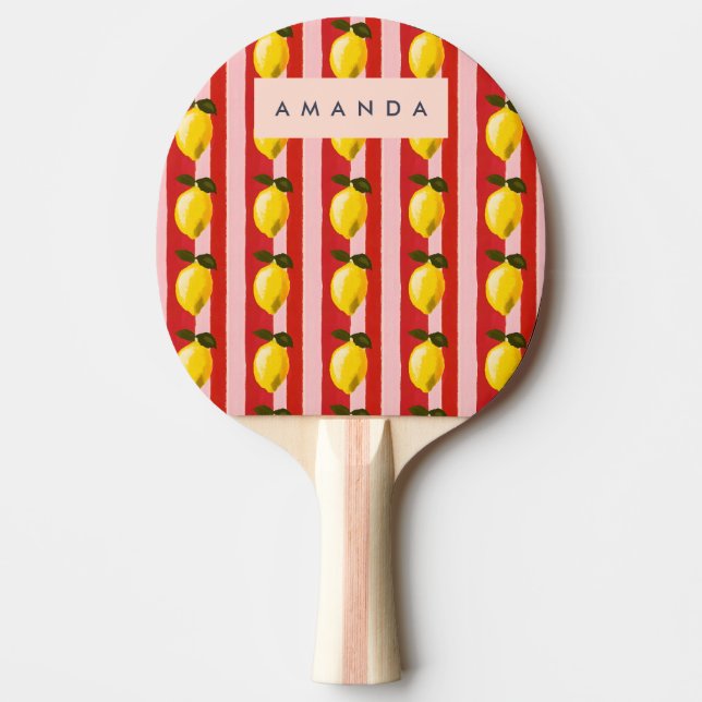 Raquette De Ping Pong Peachs Motifs de pêche personnalisés (Devant)