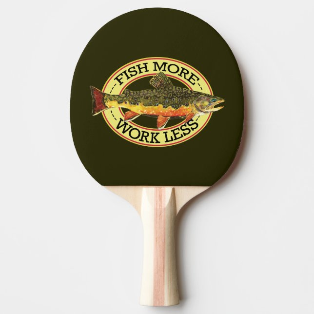 Raquette De Ping Pong Pêche à la mouche à la truite broyée (Devant)