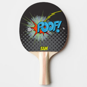 Raquette De Ping Pong Pédé comique de style d'art de bruit ! Super hé
