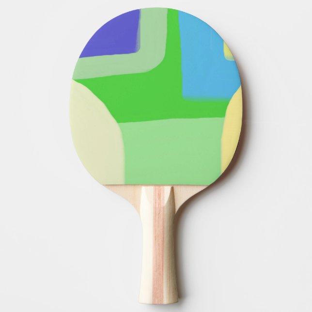 Raquette De Ping Pong peinture abstraite (Devant)