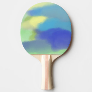 Raquette De Ping Pong peinture abstraite à l'aquarelle