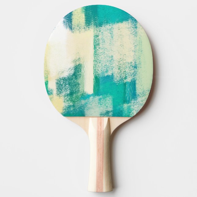 Raquette De Ping Pong Peinture Abstraite | Couleurs dynamiques (Devant)