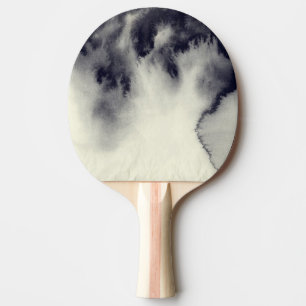 Raquette De Ping Pong Peinture abstraite d'encre sur la texture de