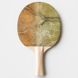 Raquette De Ping Pong Peinture Abstraite en silhouette sur Arrière - pla