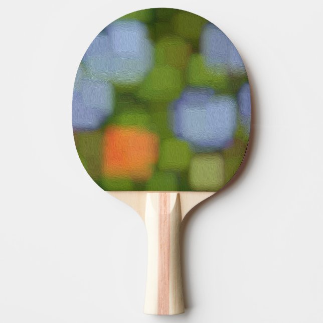 Raquette De Ping Pong Peinture Abstraite multicolore (Devant)