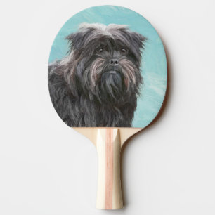 Raquette De Ping Pong Peinture Affenpinscher - Joli art original chien