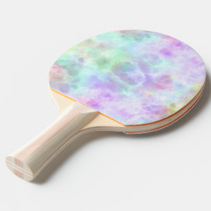 Raquette De Ping Pong Peinture d'aquarelle Pastel Rainbow Cravate-Dye