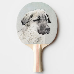 Raquette De Ping Pong Peinture de berger anatolienne - Art original de c