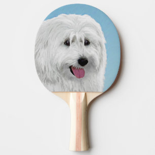 Raquette De Ping Pong Peinture de chien de berger polonais - Chien d'ori