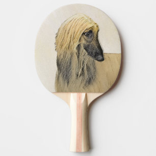Raquette De Ping Pong Peinture de la hache afghane - jolie art original