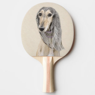 Raquette De Ping Pong Peinture de Saluki (Faune) - Cute Original Chien A