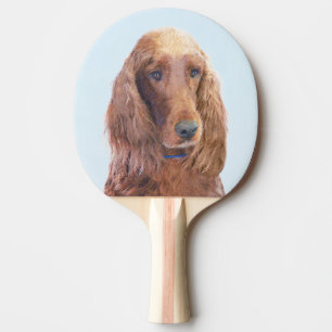 Raquette De Ping Pong Peinture de Setter irlandais - Joli art original d