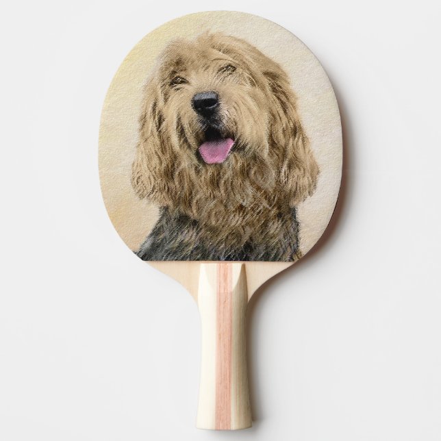 Raquette De Ping Pong Peinture d'Otterhound - Joli art original de chien (Devant)