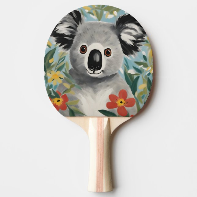 Raquette De Ping Pong Peinture Koala (Devant)