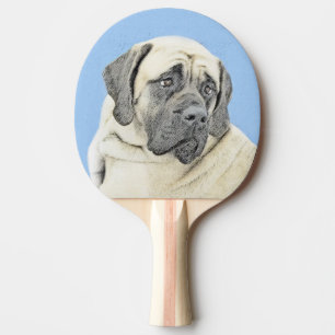 Raquette De Ping Pong Peinture Mastiff (Fawn) anglaise - Art Chien origi