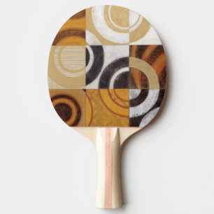 Raquette De Ping Pong Peinture moderne avec Motifs circulaires