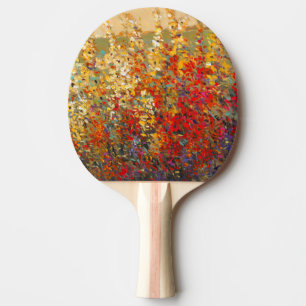Raquette De Ping Pong Peinture murale lumineuse de jardin des fleurs