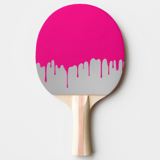 Raquette De Ping Pong peinture rose minimalistic (Devant)