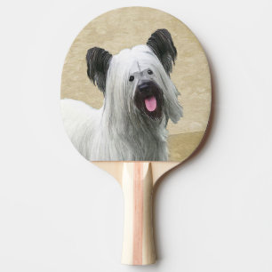 Raquette De Ping Pong Peinture Skye Terrier - Cute Original Chien Art