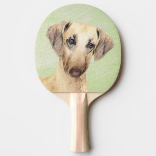 Raquette De Ping Pong Peinture Sloughis - Joli art original pour chien