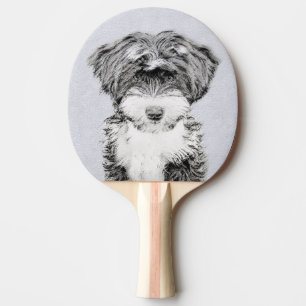 Raquette De Ping Pong Peinture Tibétaine Terrier - Cute Original Chien A