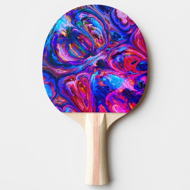 Raquette De Ping Pong Peintures à teintes pourpres modernes (Devant)