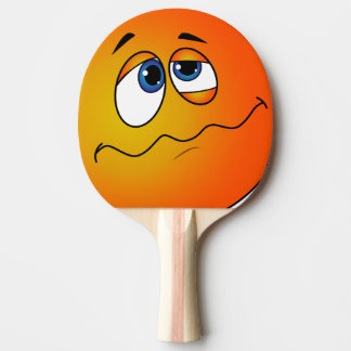 Raquette De Ping Pong Pelle de ping pong avec emoji.