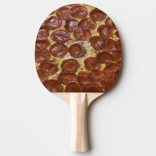 Raquette De Ping Pong Pepperoni Pizza (Devant)