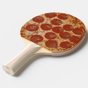 Raquette De Ping Pong Pepperoni Pizza