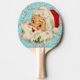 Raquette De Ping Pong Père Noël avec des menthes poivrées