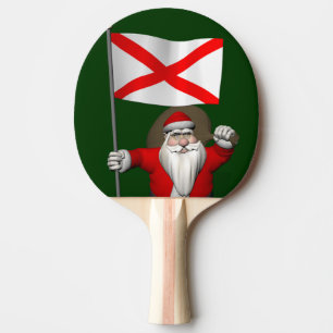 Raquette De Ping Pong Père Noël Patriotique En Alabama