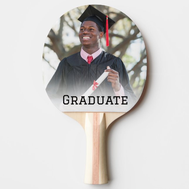 Raquette De Ping Pong Personalized Graduation Photo Keepsake Memory Gift (Devant)