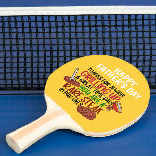 Raquette De Ping Pong Personnalisé Funny Grill Chef Papa
