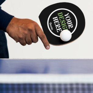 Raquette De Ping Pong personnalisé, unique, élégant & minimaliste kiss h